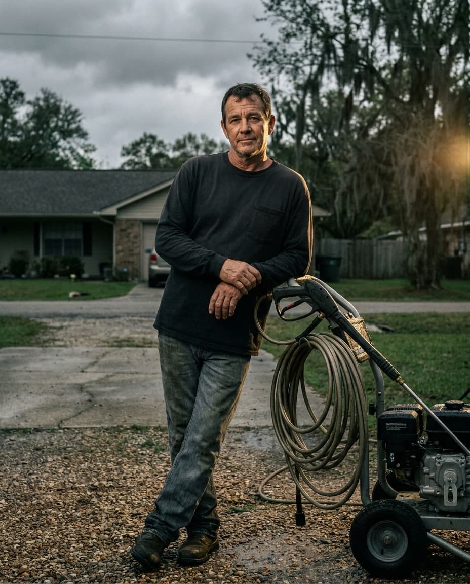 David Knouse, owner of Flashpoint Pressure Washing